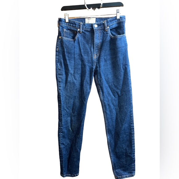 Everlane dark wash high rise skinny jeans size 30 - Picture 3 of 6
